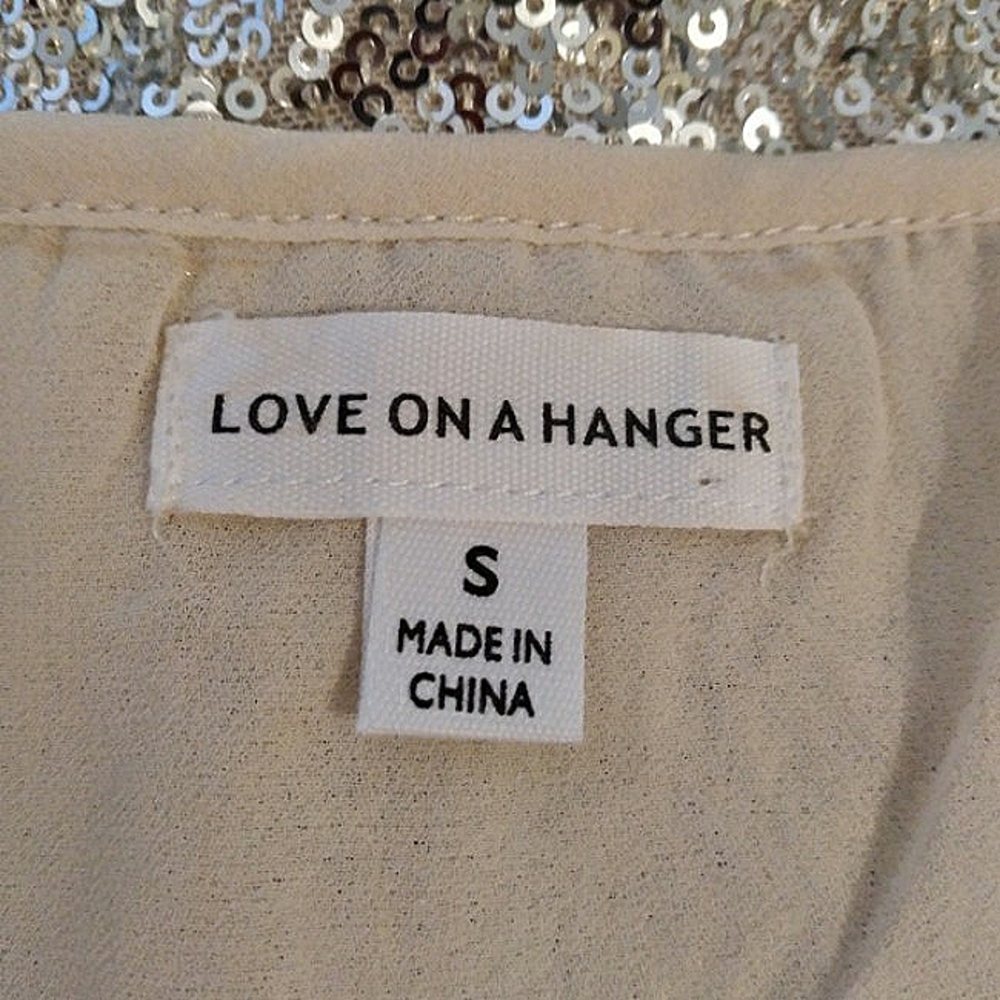 love on a hanger Silver Sequin V-Neck Camisole - Picture 10 of 15